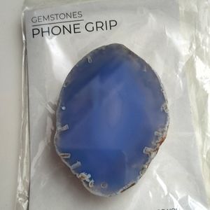 Natural Agate Phone Grip - Made in Brazil